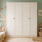 Roupeiro Guarda-roupa Infantil Americano 4 Portas 2 Gavetas Alecrim