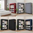 Roupeiro Guarda Roupa Simples Solteiro Portátil Dobrável Closet Organizador Multiuso Prático Compacto Ideal para Quartos Pequenos Apartamento