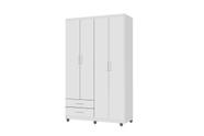Roupeiro Guarda Roupas TI 4 Portas Cor Branco