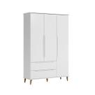 Roupeiro Infantil Branco 2 Portas 3 Gavetas Retrô Lunna Peternella Roupeiro Infantil Branco 2 Portas 3 Gavetas Retrô Lunna Peternella