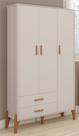 Roupeiro Infantil Quarto de Bebê Elegante Iris Retro 100%MDF