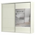 Roupeiro Menfis 2 Portas com Espelho cor Off White 267cm - 66718