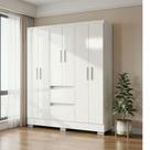 Roupeiro Nápoles Branco com 6 Portas e 2 Gavetas Poquema