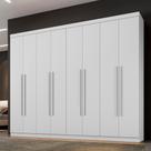 Roupeiro New Porto 8 Portas e 4 Gavetas Branco Roupeiro New Porto 8 Portas e 4 Gavetas Branco