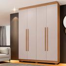 Roupeiro New Supremo 4 Portas e 3 Gavetas Cin/Off