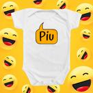 Roupinha Body de Bebê Piu Menino Menina Presente Mimo Rosa Azul Temático Divertido