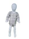 Roupinha de bebê Body manga longa em Suede xadrez Roupinha de bebê Body manga longa em Suede xadrez