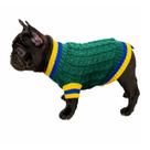 Roupinha Pet Tricô Esportiva - Copa Brasil - Katlen Tricot COR:VerdeTamanho:PP Roupinha Pet Tricô Esportiva - Copa Brasil - Katlen Tricot COR:VerdeTamanho:PP