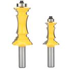 Router Bit Set Naroote Crown Teflon Coating Carbide, 2 unidades