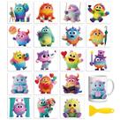 Rub on Transfers Peacoblue Colorful Monster Beast Crafts