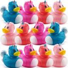Rubber Duckies Bedwina Mini Unicorn, pacote de 5 cm com 24 para crianças