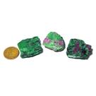 Rubi Bruto na Zoisita Natural - Pedra Preciosa 15g, 2 a 4cm, Classe B