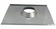 Rufo colarinho de telhado galvanizado para chaminé de 115 mm de diâmetro Rufo colarinho de telhado galvanizado para chaminé de 115 mm de diâmetro