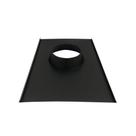 Rufo colarinho de telhado preto para chaminé de 115 mm de diâmetro Rufo colarinho de telhado preto para chaminé de 115 mm de diâmetro