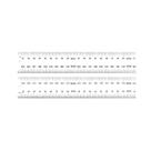 Rule de aço Starrett Spring Tempered 1000 mm com cromo acetinado Rule de aço Starrett Spring Tempered 1000 mm com cromo acetinado