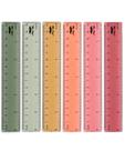 Ruler Mr. Pen, 15 cm, cores vintage para crianças, pacote com 6 Ruler Mr. Pen, 15 cm, cores vintage para crianças, pacote com 6