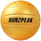 RUN2PEAK Volleyball, tamanho 5, dourado, PU, macio, interior e exterior