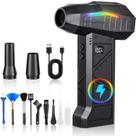 RUNLANE Electric Air Duster FB09-Black de 4 velocidades sem fio