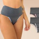 Rupee Kit 2 Calcinhas Feminina Cós Alto Modeladora Fitness