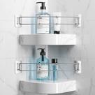 RV Shower Corner Bar Storage songsoso 18-33cm em aço inoxidável RV Shower Corner Bar Storage songsoso 18-33cm em aço inoxidável