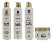 S.O.S Alphahall Shampoo ,condicionador, Máscara E Leave-in S.O.S Alphahall Shampoo ,condicionador, Máscara E Leave-in