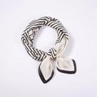 S03-S0105-Lenço Bandana Luxo Cabelo Listrado Combinação Bolsa 4o0187