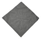 S0406 Lenço Bandana Luxo Xadrez Charme Pescoço Chique 4o21109