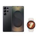 S25 Ultra (512GB) - Titânio JetBlack + Watch7 BT 40mm - Creme S25 Ultra (512GB) - Titânio JetBlack + Watch7 BT 40mm - Creme