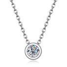S925 Moissanite 4.0mm Pingente De Saco Redondo Bolha Anuclub