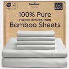 Sábana Ajustable Bambaw King 100% Viscosa de Bambú Refrigerante 40 cm