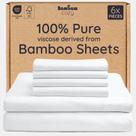 Sábana Ajustable Bambaw King Size de Bambú con Tecnología Refrescante y Profundidad de 40 cm