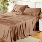 Sábanas Bedsure para Cama Matrimonial de Rayón de Bambú Refrigerante color Caqui