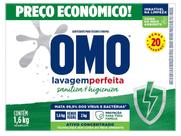 Sabão em Pó Lavagem Perfeita Sanitiza Higieniza 1,6kg Mata 99,9 Vírus e Bactérias Omo