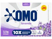 Sabão em Pó Lavanda 800g Rende 1Kg Perfume 14 Dias Biodegradável Omo
