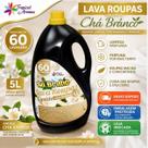 Sabão Lava RoupaS Líquido 5 Litros Perfume Chá Branco Tropical Aromas