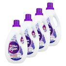 Sabão Liquido Mon Bijou Lava Roupas Multiação Azul 3 Litros Embalagem 4 Unidades