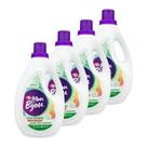 Sabão Líquido Mon Bijou Lava Roupas Multiação Verde 3 Litros - Embalagem com 4 Unidades