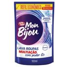 Sabão Liquido Mon Bijou Lava Roupas Refil Multiação Azul 900ml - Embalagem com 12 Unidades