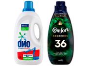 Sabão Líquido Omo Lavagem Perfeita 3L + Amaciante Sabão Líquido Omo Lavagem Perfeita 3L + Amaciante