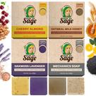 Sabonete Age of Sage Moisturizing Cold Process Artisan, pacote com 4 unidades Sabonete Age of Sage Moisturizing Cold Process Artisan, pacote com 4 unidades