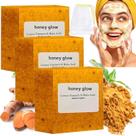 Sabonete Artesanal zdiwond Honey Glow Lemon Turmeric - Kit com 3 Unidades