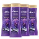 Sabonete corporal Caress Black Orchid & Patchouli, 600 ml, pacote com 4