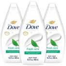Sabonete corporal Dove Fresh Care Hidratante Revitalizante 450 ml x3
