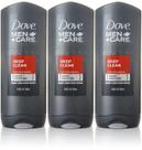 Sabonete corporal e facial Dove Men+Care Deep Clean 399 ml x 3