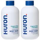 Sabonete corporal Huron, hidratante masculino, 360 ml, aroma cítrico crocante