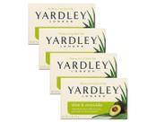 Sabonete de banho Yardley London Aloe Avocado 4x120g
