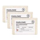 Sabonete de esfoliação corporal MARLOWE. Nº 102 Oud Wood 200mL (3 barras)