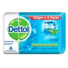 Sabonete Dettol Cool, 125g (Pacote com 4) Sabonete Dettol Cool, 125g (Pacote com 4)