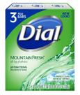 Sabonete Dial Antibacteriano Mountain Fresh - 3 Barras de 113ml