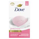 Sabonete Dove Beauty Bar Pink Rosa 6x100g limpa e hidrata